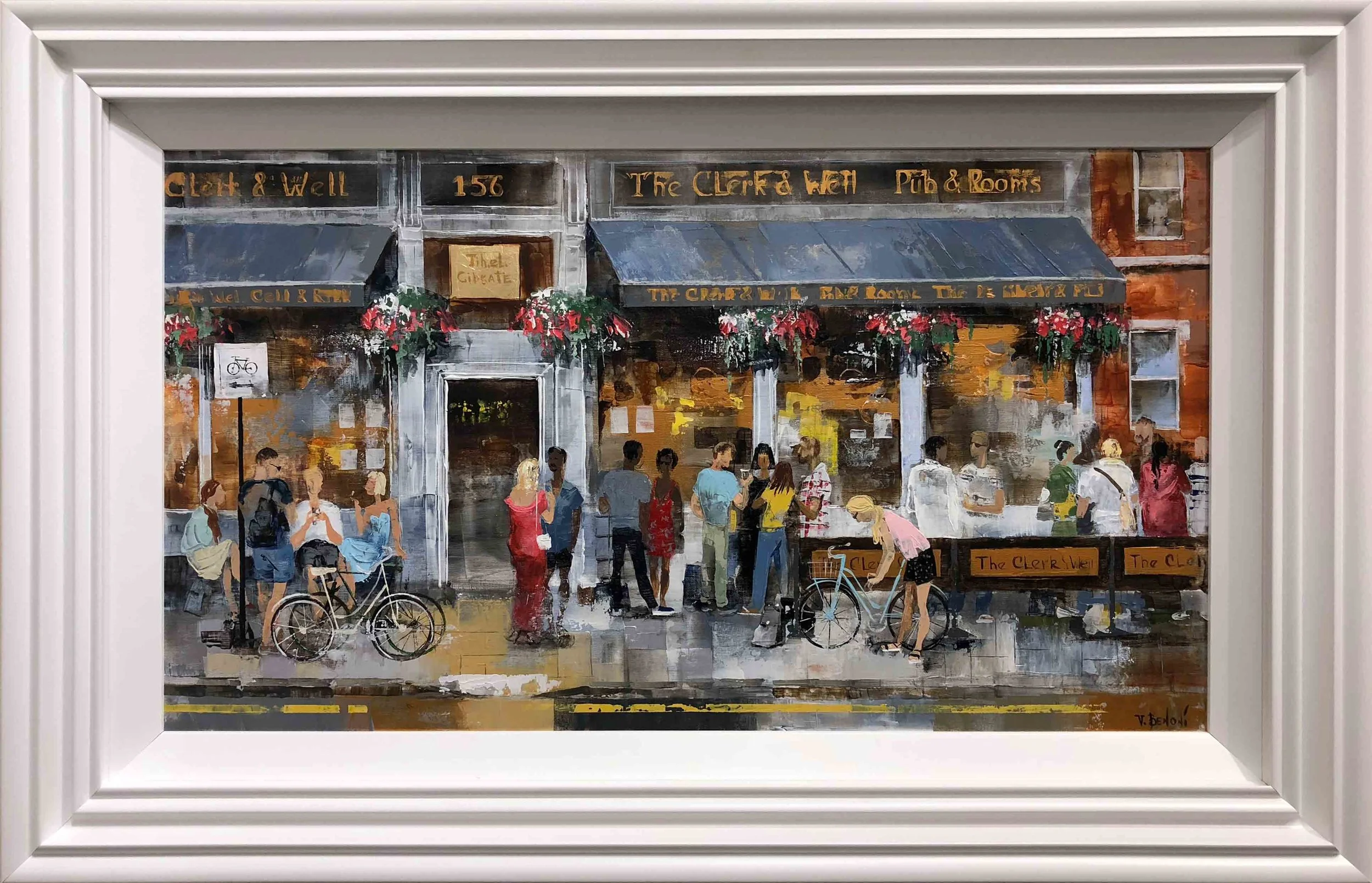 Veronika Benoni london pub original painting