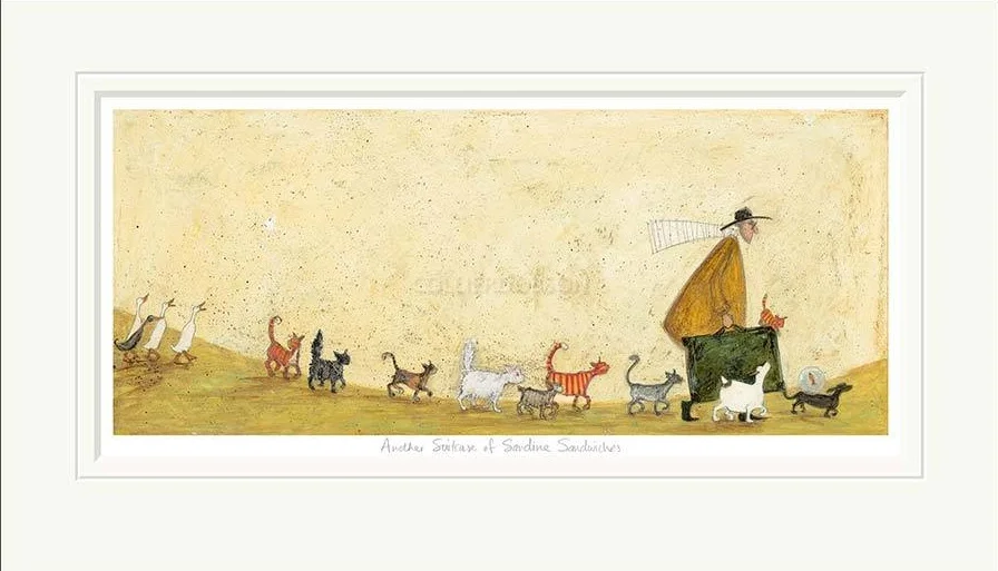 Sam toft abingdon gallery suitcase sardine sandwiches limited edition print