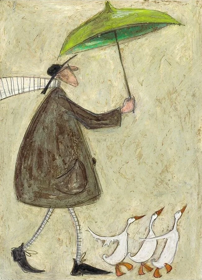 abingdon gifts gallery limited edition print sam toft three mad ducks detail 1