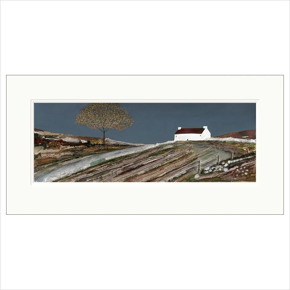 louise ohara limited edition print autumn cottage