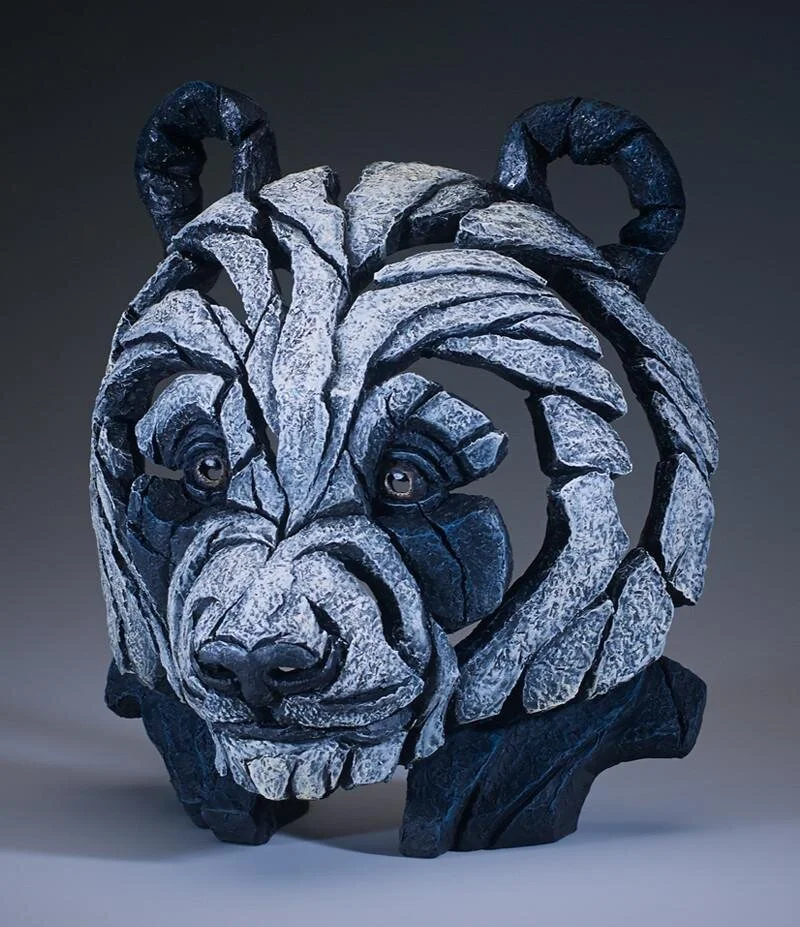 Panda Bust Edge Sculpture 2