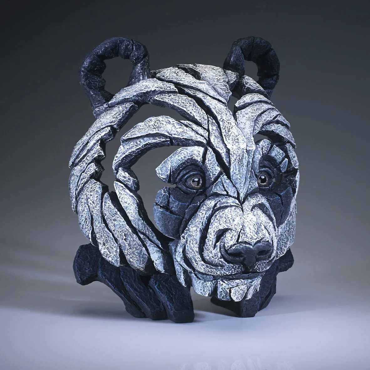 Panda Bust Edge Sculpture