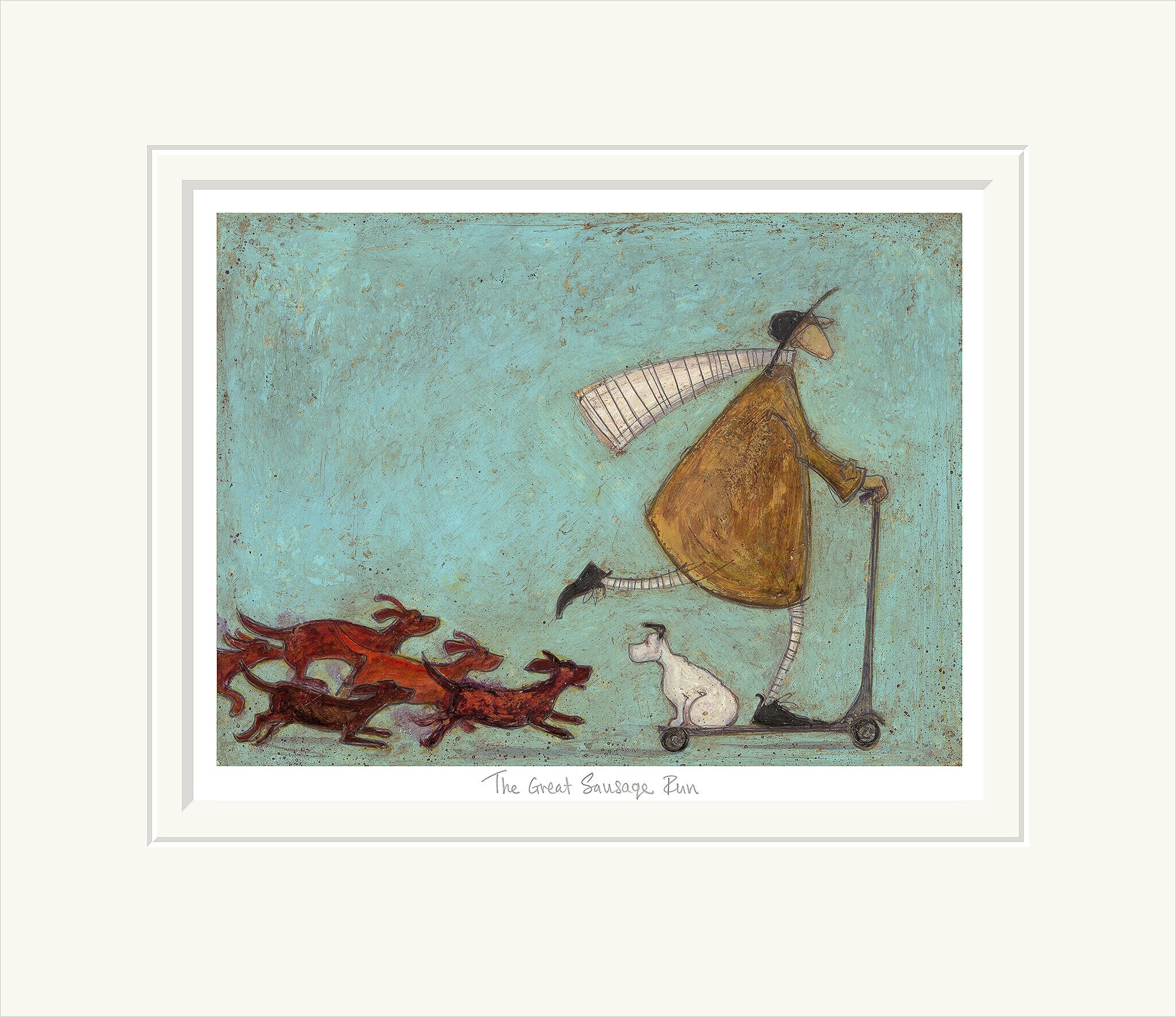 sam toft the great sausage run limited edition print