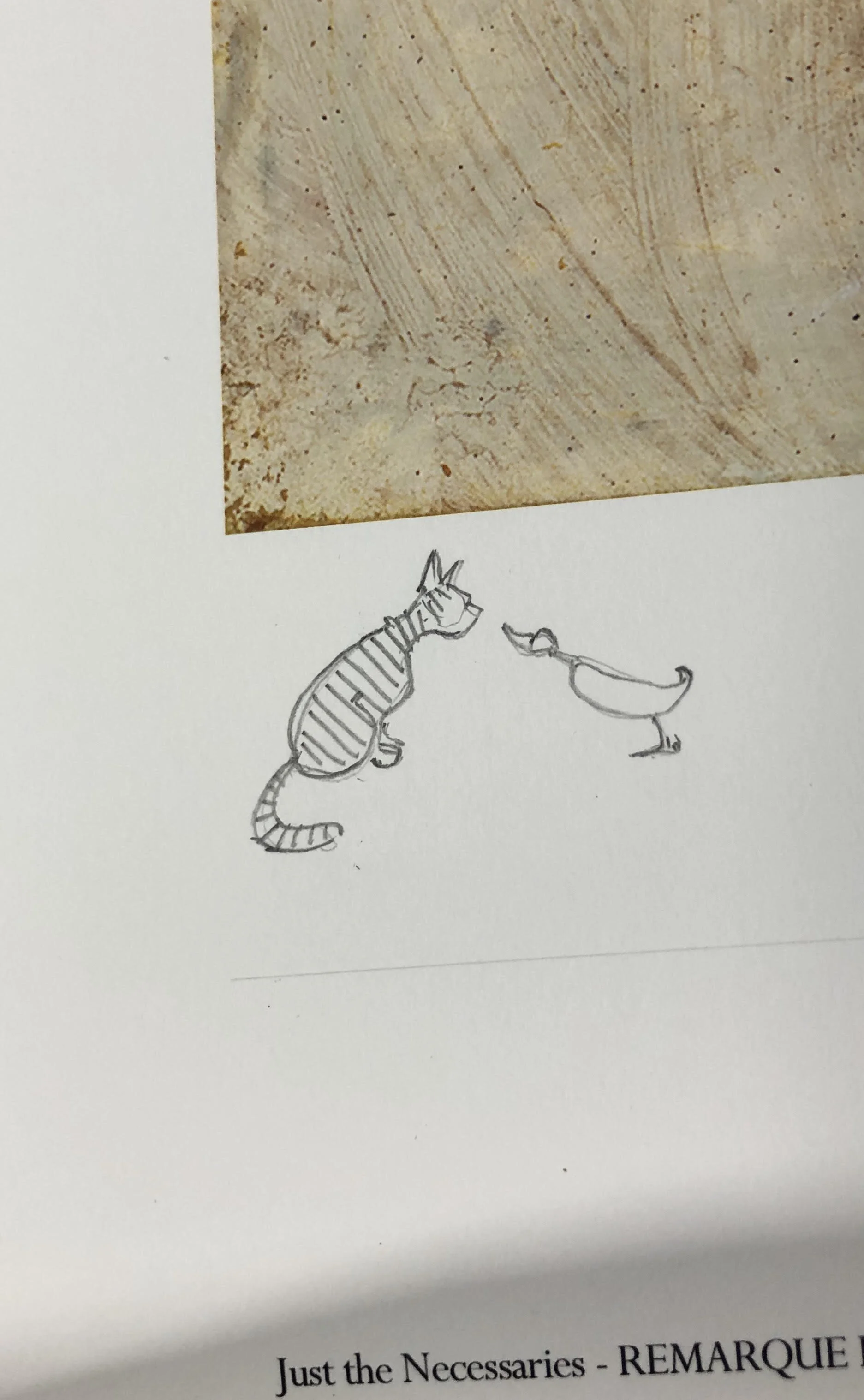 Just the necessaries sam Toft remarque sketch
