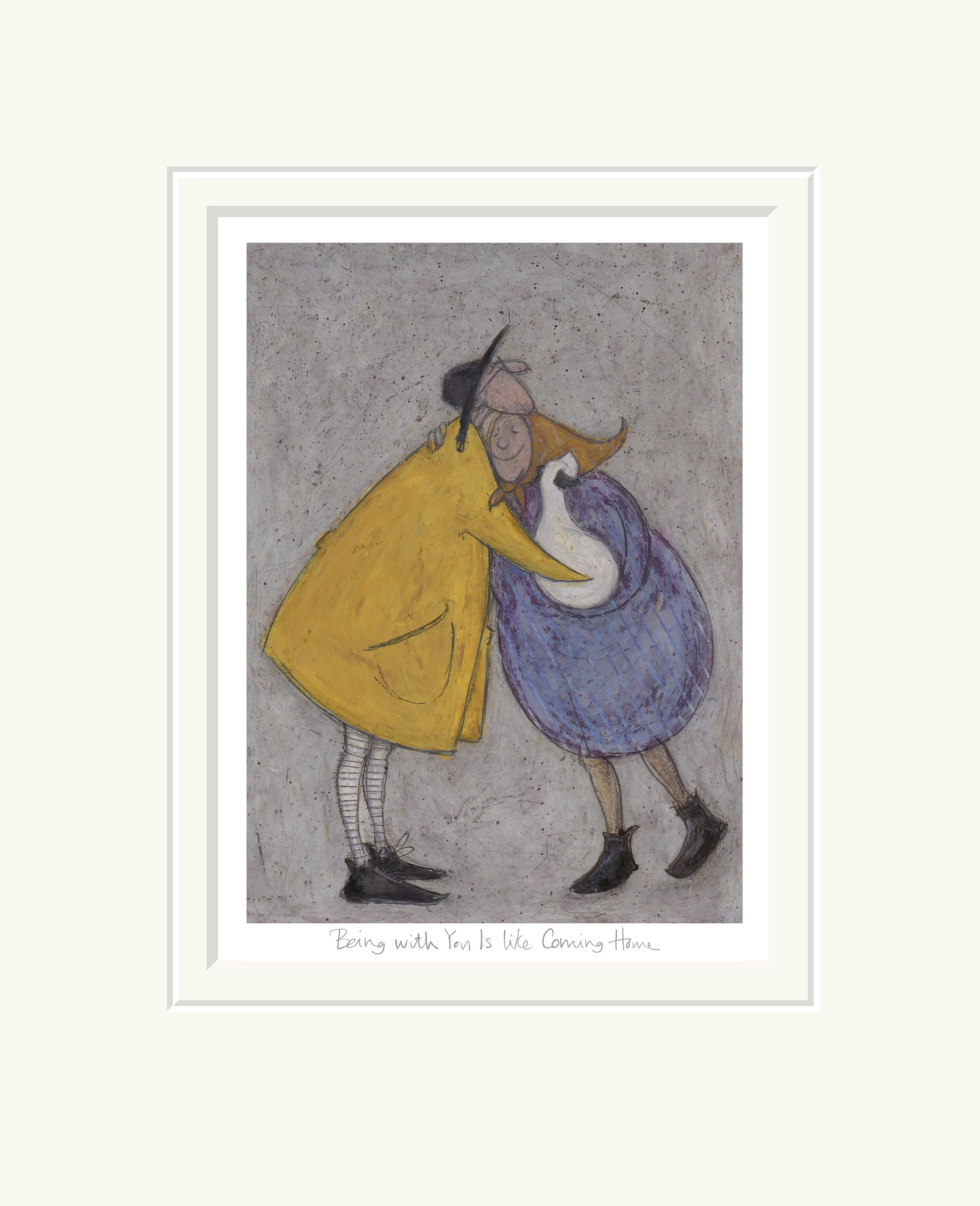 Sam Toft Limited Edition being with you is like coming home mounted