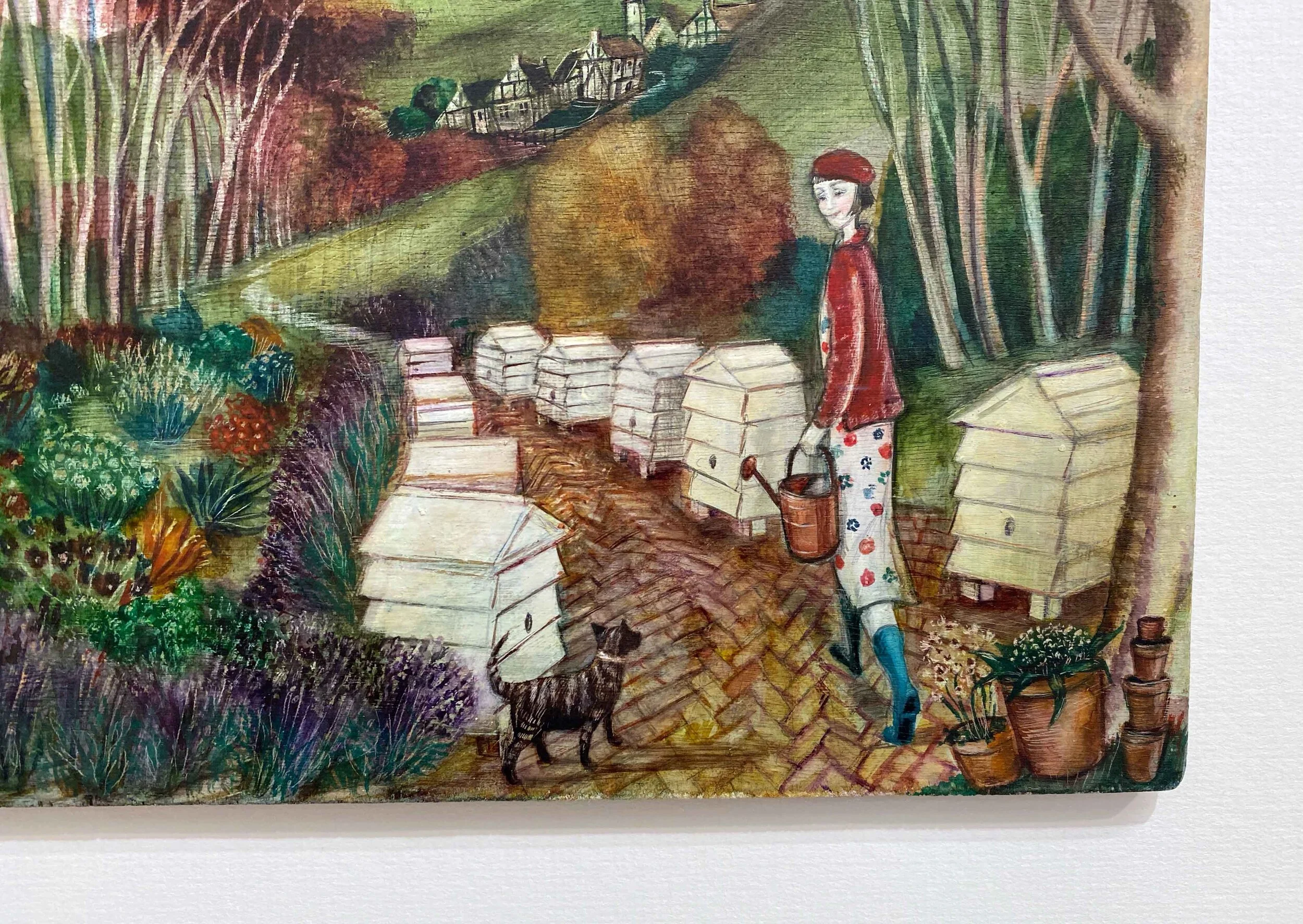 Joe Ramm original bee keeper watercolour detail 2