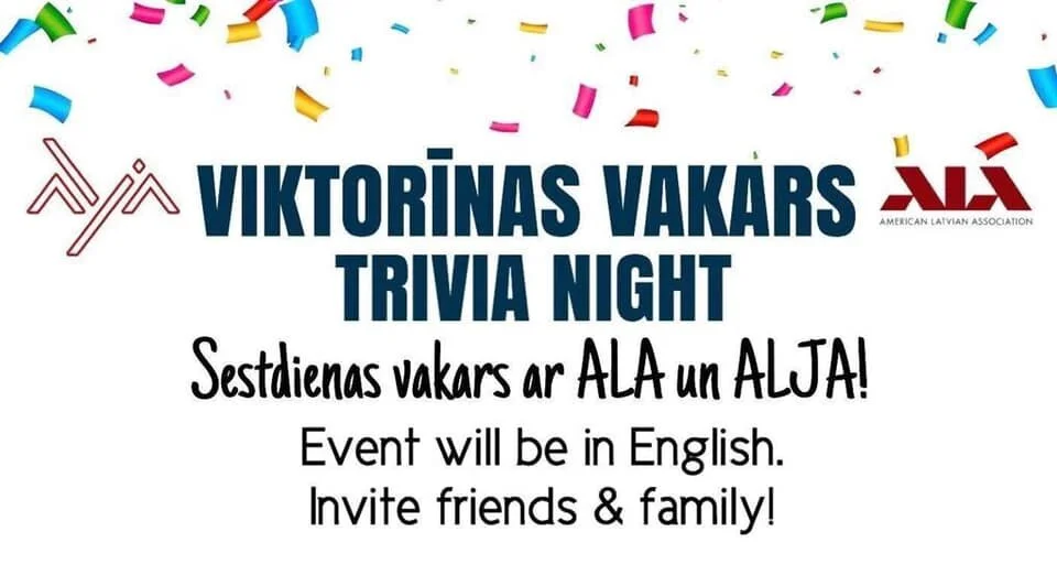 ALJA Viktorīnas Vakars/ ALYA Trivia Night