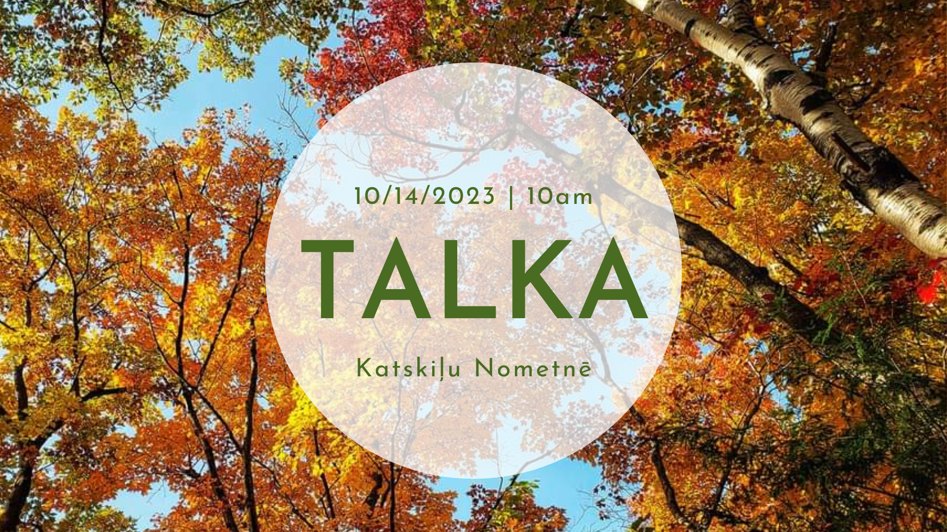 Rudens talka Nometnē