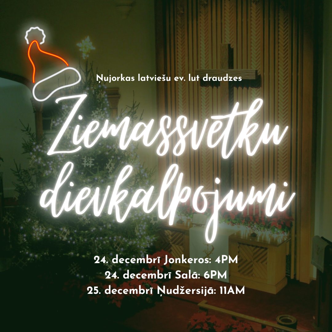 Dievkalpojums, Ziemsvētku vakars, Jonkeru baznīcā // Yonkers church services, Christmas Eve, māc. Saivars