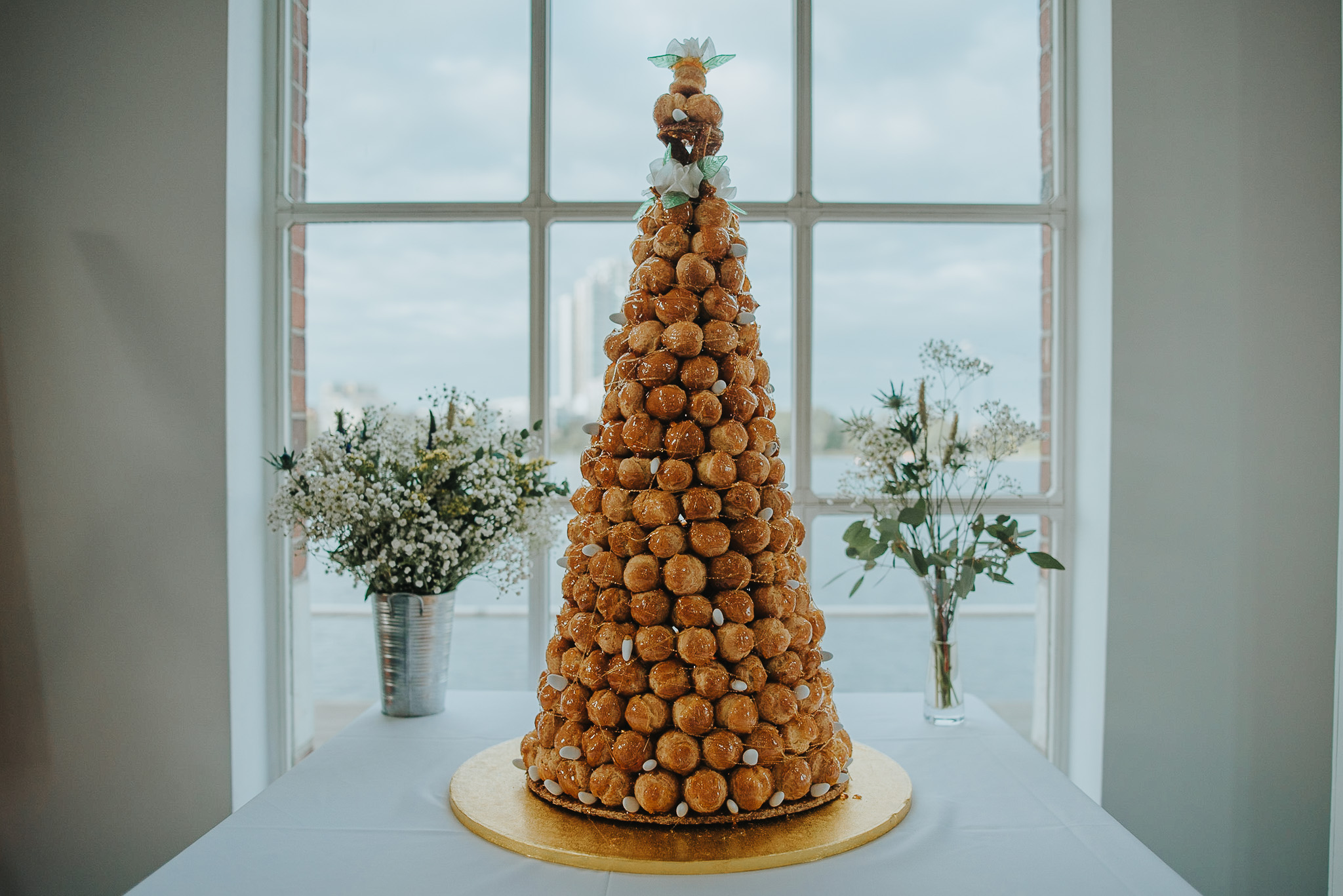 Croque Monsieur alternative wedding cake at Stoke Newington West Reservoir Centre