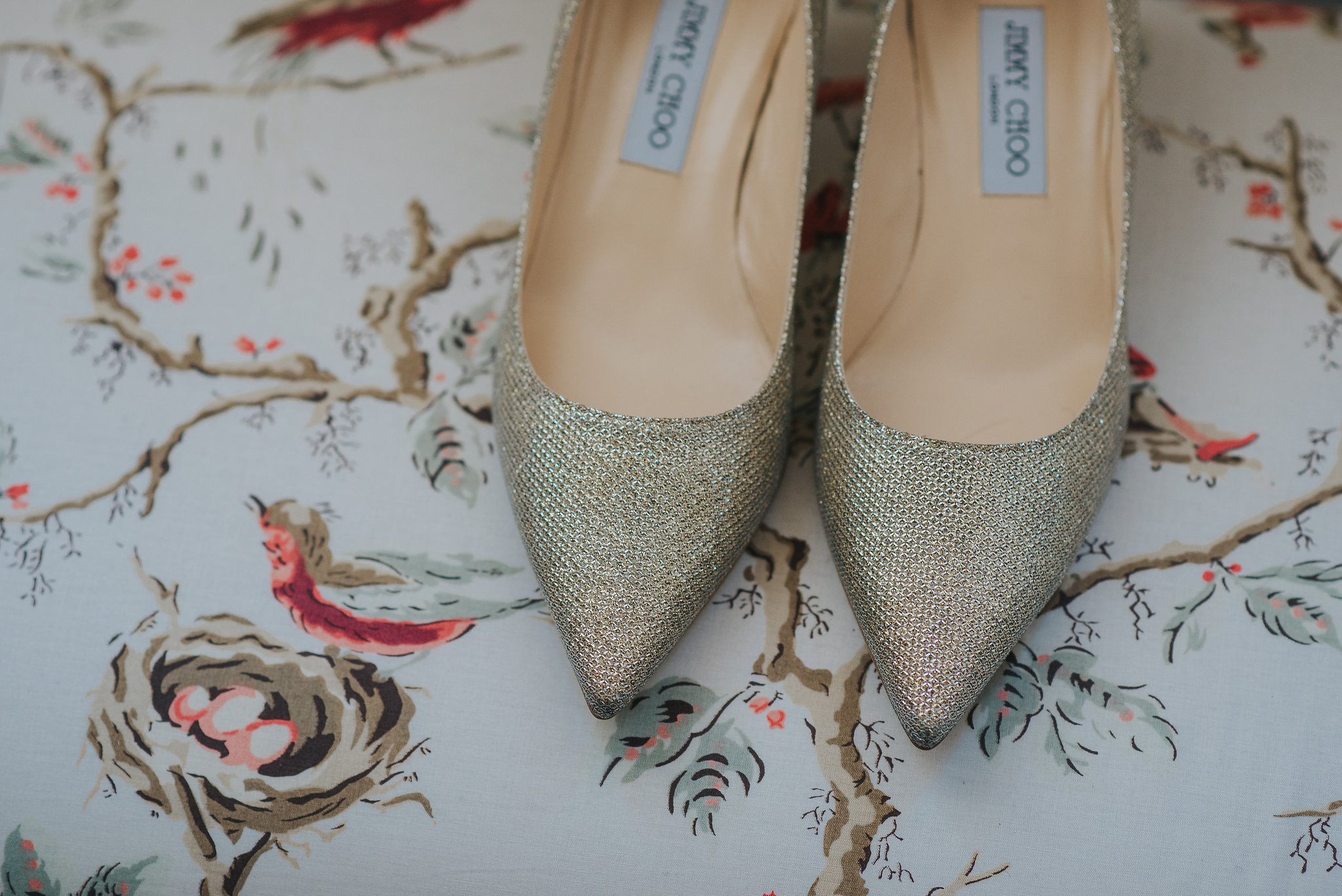Wedding photography of Jimmy Choo shoes