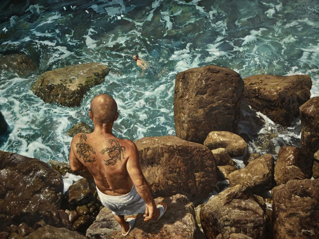 Scorpions, oil on canvas, 36 x 48 in.
