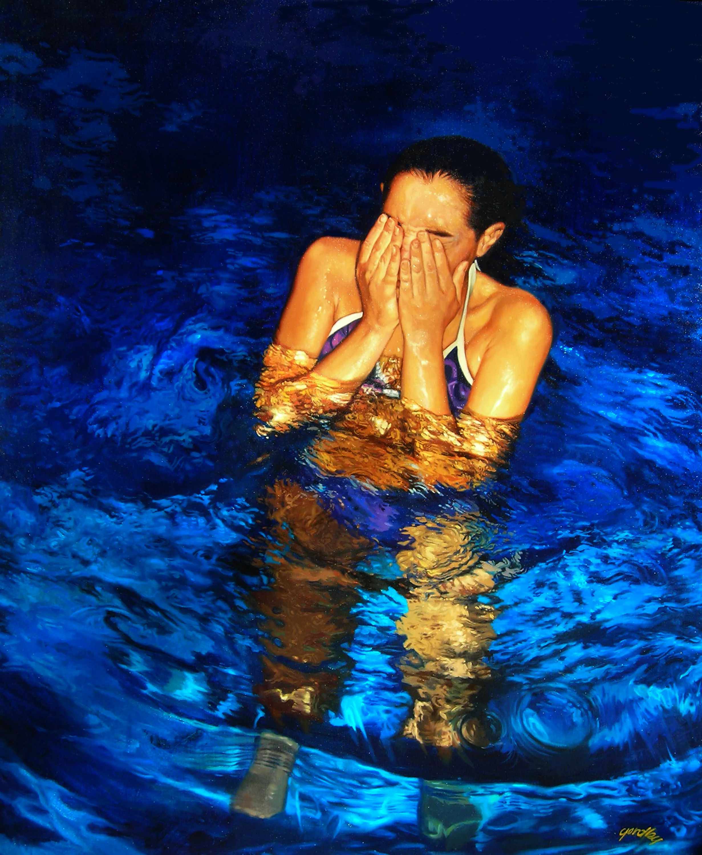 Deepwater, oil on canvas, 50 x 40 in.