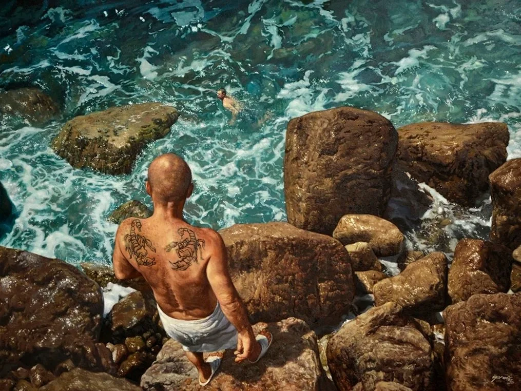 Scorpions, oil on canvas, 36 x 48 in. (Copy)