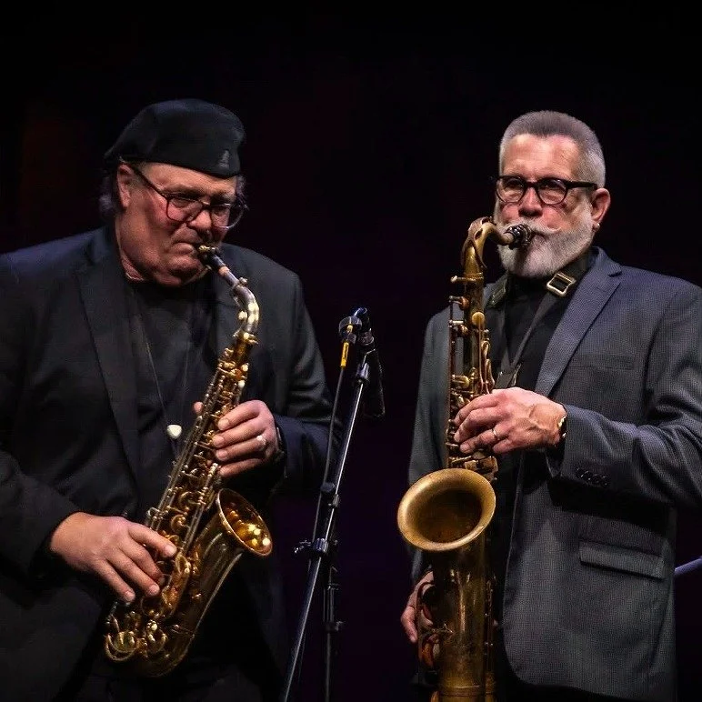 A fabulous musician and good friend, Tommy Mahfood and me playing "Mitchfest 17" at the United Theater with Johnny &amp; the East Coast Rockers last month. The event had a great band lineup including Christine Ohlman from SNL and Willie J. 