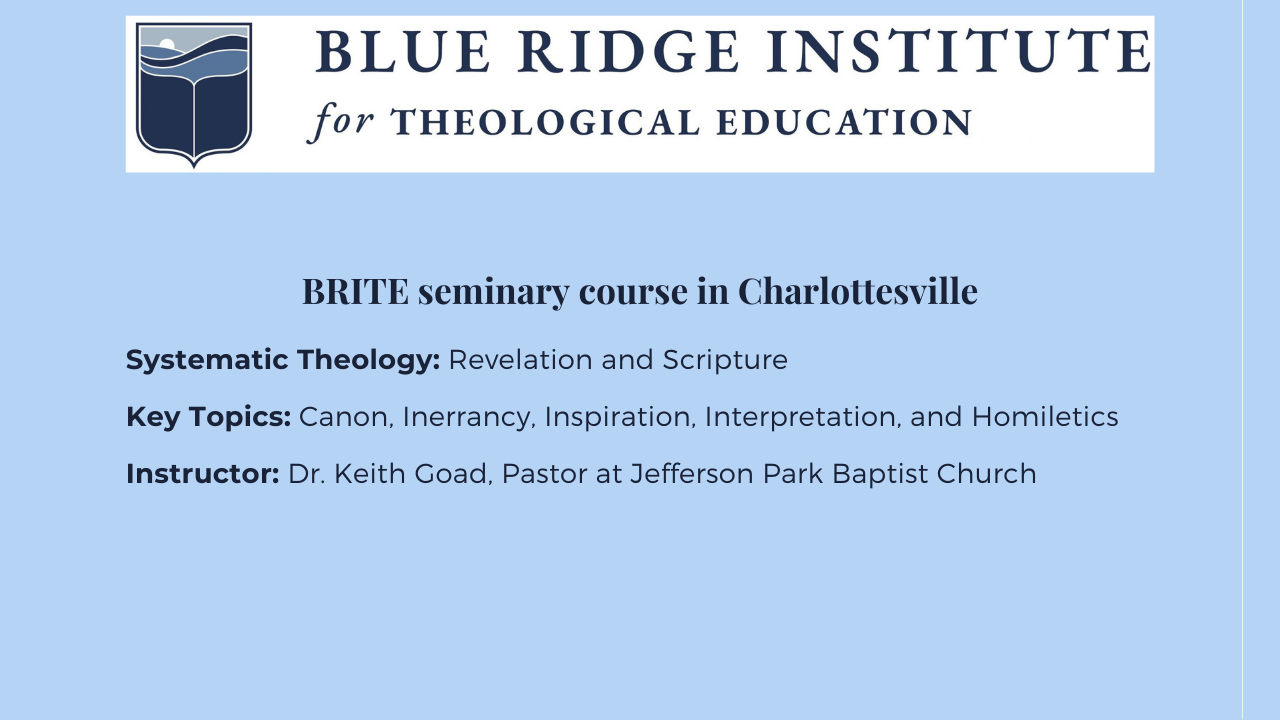 Systematic Theology Class