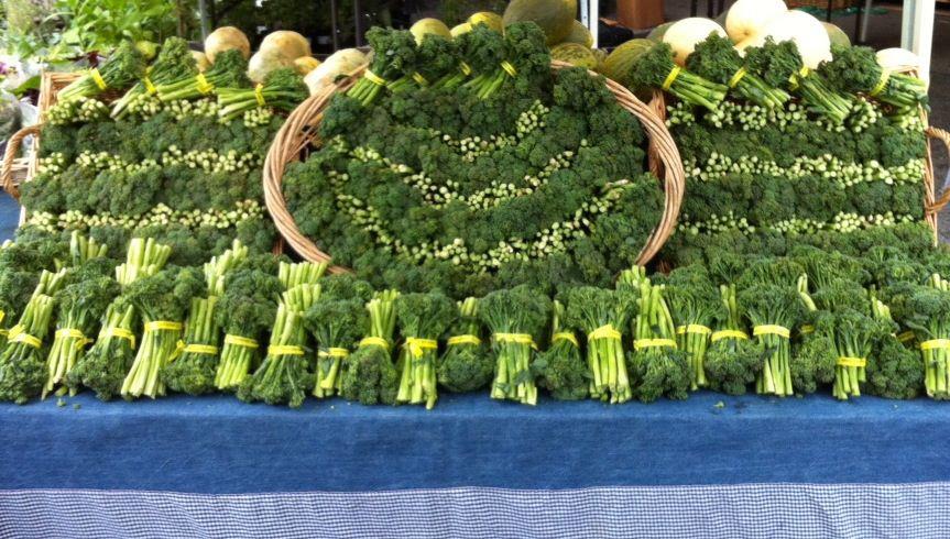 Moraga Farmers' Market: Broccoli from Happy Boy Farms