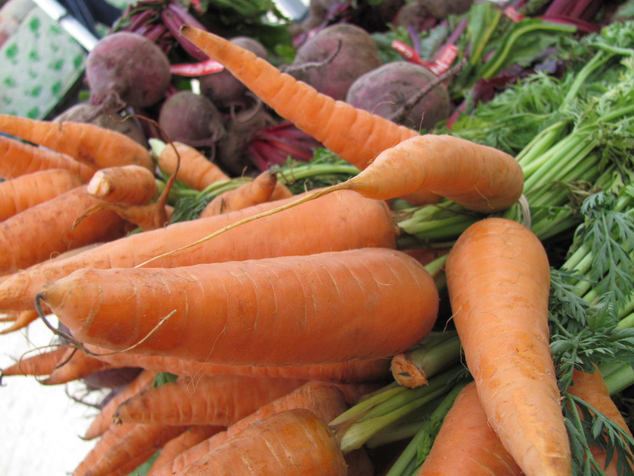 Saratoga Farmers Market carrots