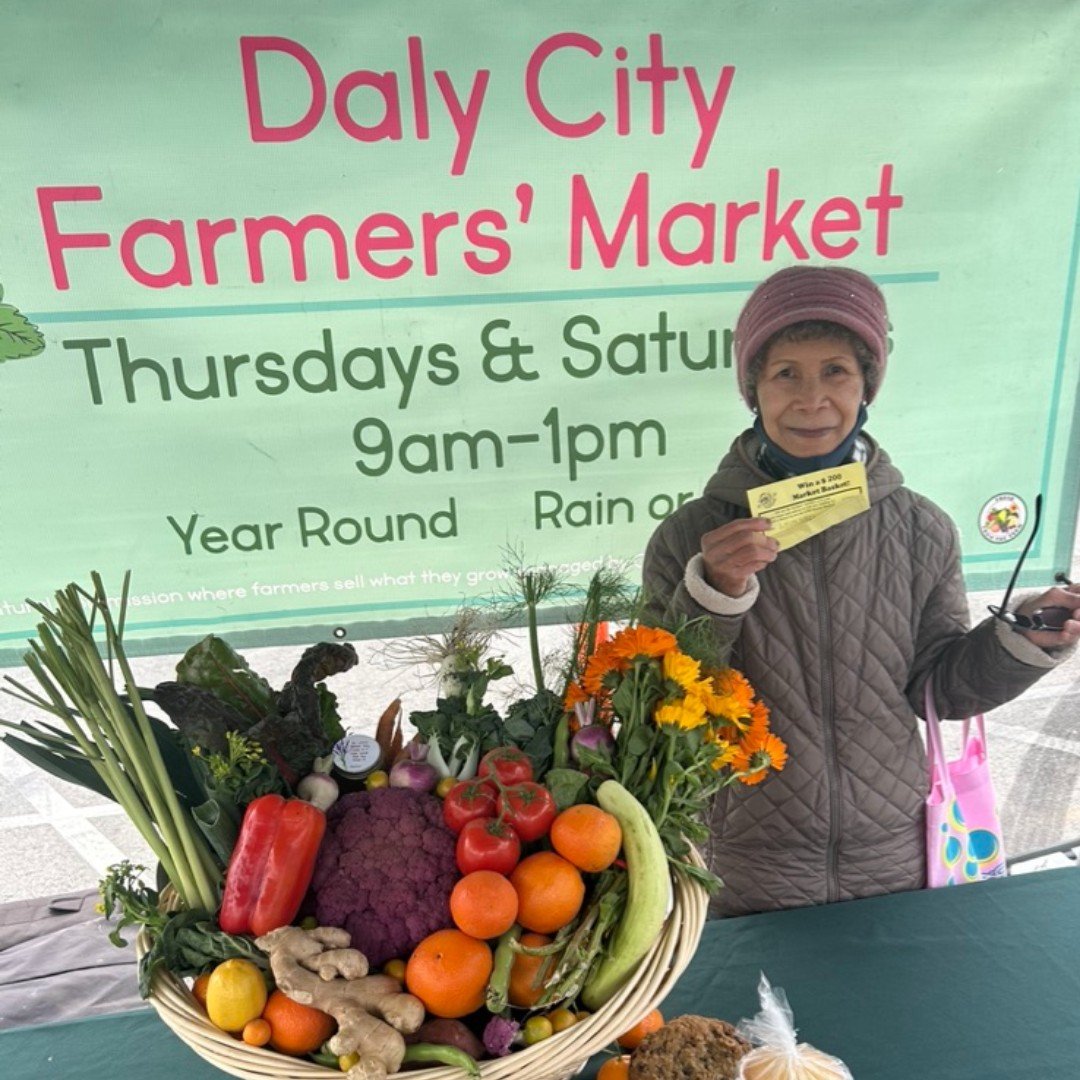 Congratulations to our latest market basket winner! While at market make sure to enter our free raffle for a $200 Market Basket at our Information booth. We select a winner the last Saturday of the month. The basket is filled to the brim with a wi