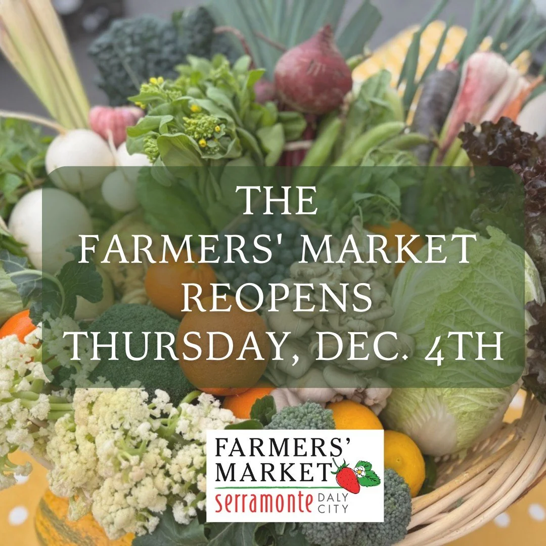 The farmers' market reopens this Thursday from 9am-1pm!  After indulging in rich food and leftovers during Thanksgiving, hit the reset button and keep meals light and simple. We're ready for some raw leafy greens and a meal plan that requires very li
