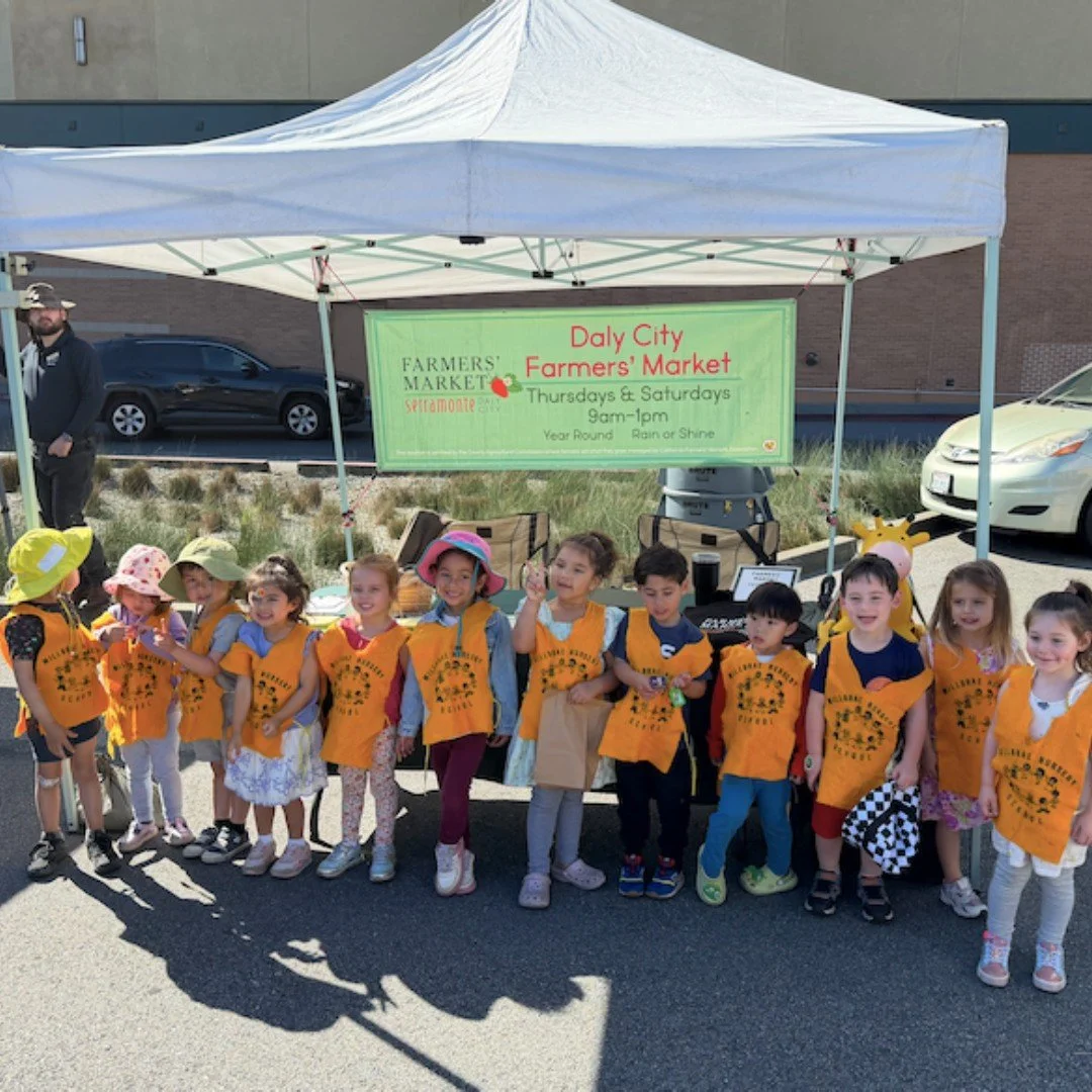 The farmers' market is a wonderful place for all!  So happy to see young children interested in learning more about different types of produce, the farmers, and the market.  We are inspired by the youth of today, to always be learning something new! 