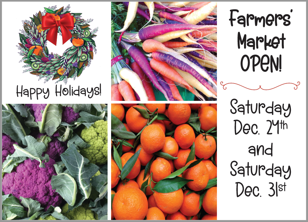 Holiday Schedule Diablo Valley — California Farmers' Markets Association