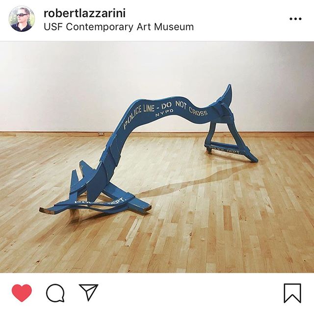 We are super psyched to have been involved in the making of this crazy great sculpture by @robertlazzarini. Go to Tampa and check it out at @irausf. #returnofthereal curated by @cviverosfaune #usfcam swipe for reverse chronological process shots and 