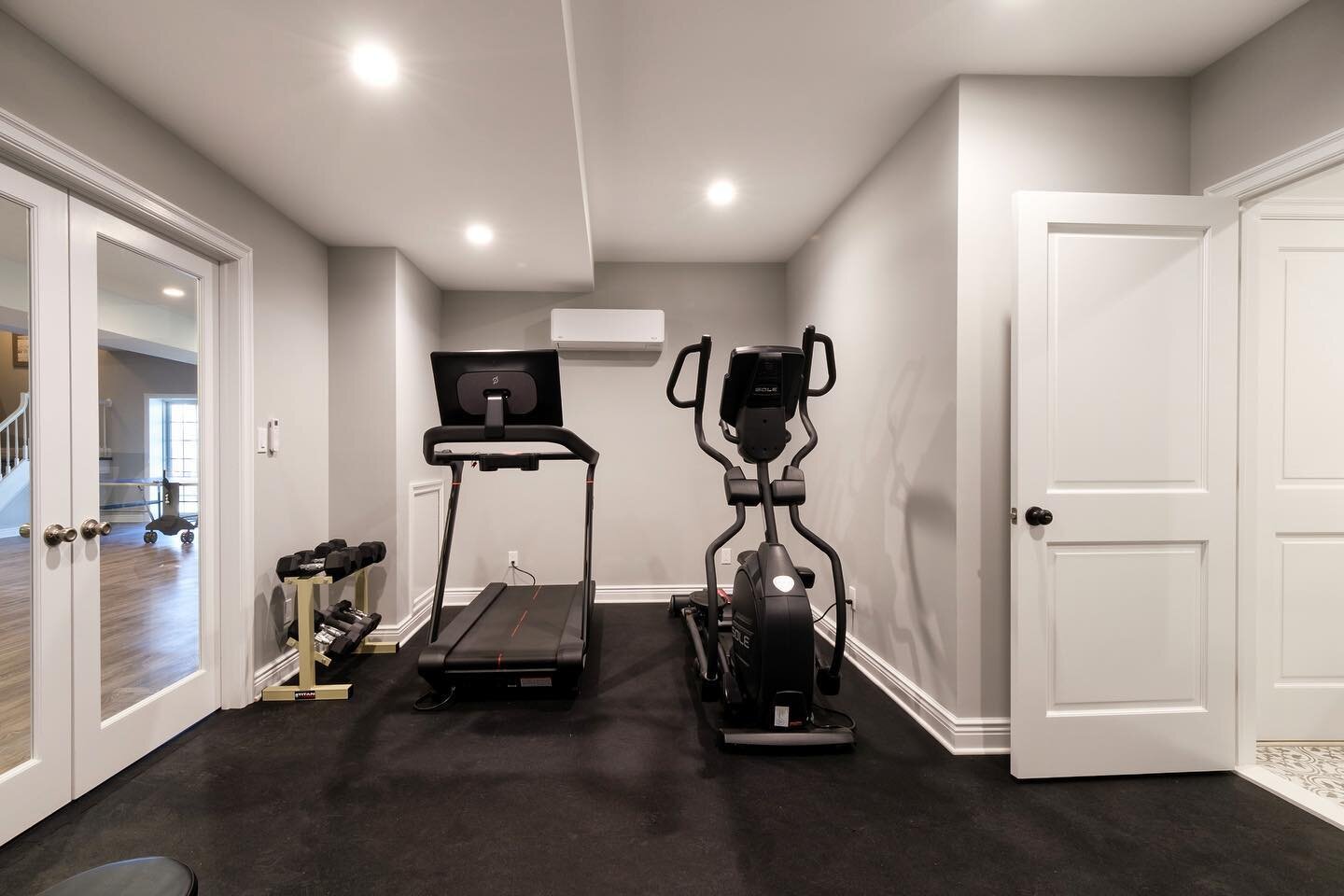 A great place to kick off a rainy weekend morning!  #sweatitout #homegym #getmoving #basement #purchaseny