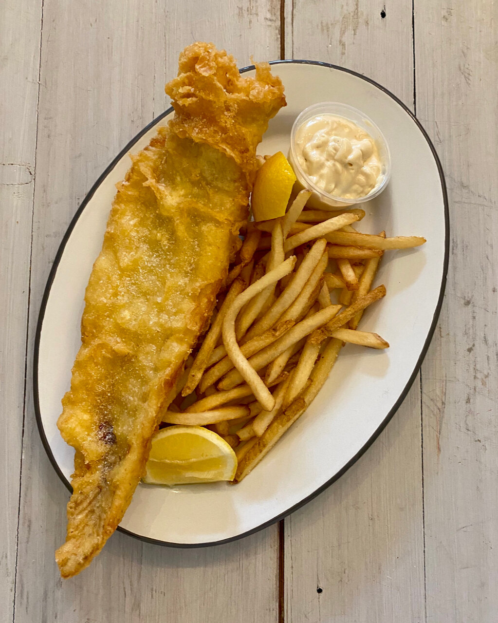 Fish and chips from Dub's. Can't beat it!