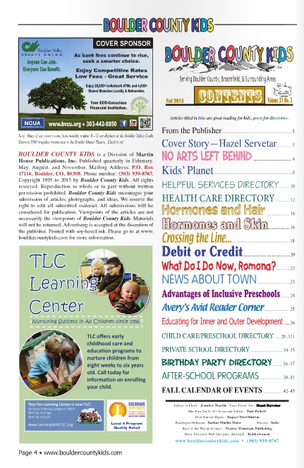 Find TLC in the boulder county kids fall 2015 issue