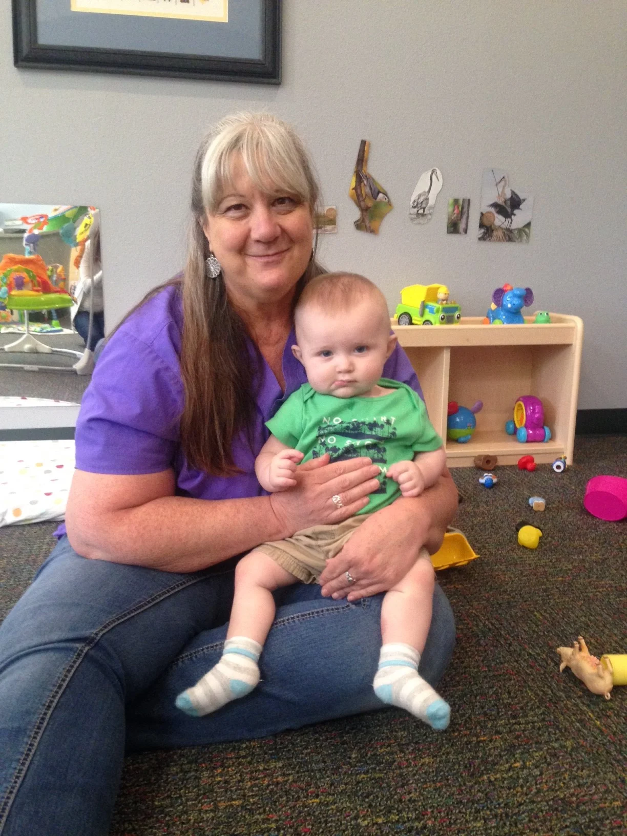 TLC Infant Lead Teacher Debbie Van Thuyne with a friend