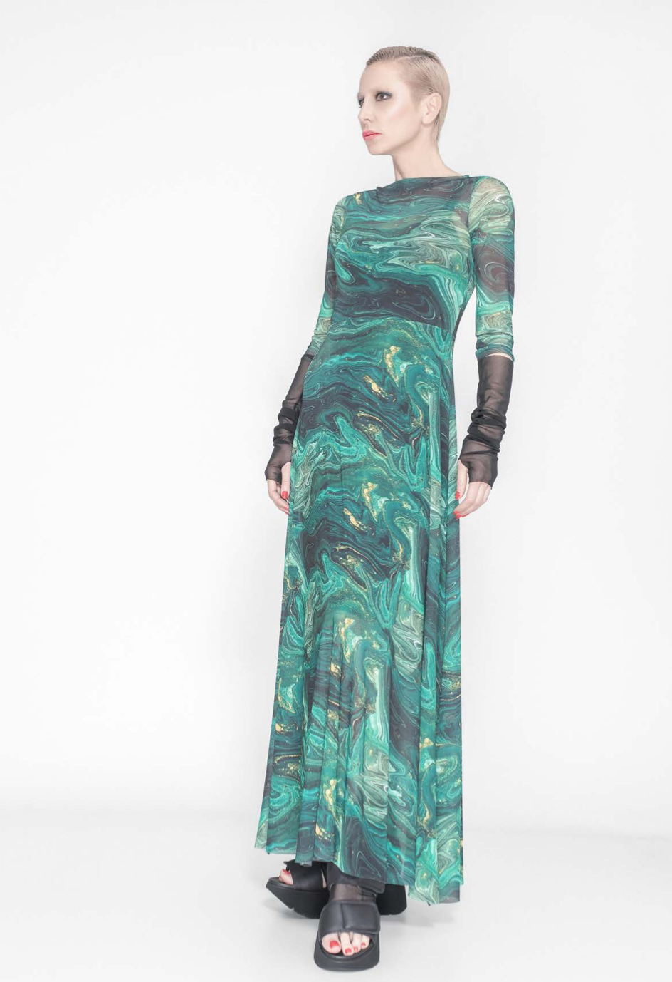 xenia design dresses Marianne Taffeta High Low Hem Dress
