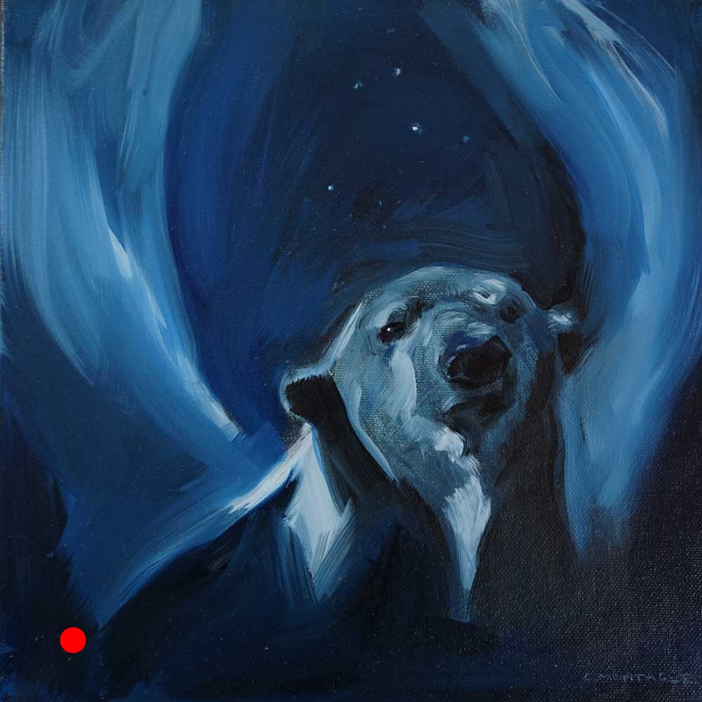 SOLD. Polar Bear Angel (Winged Bear)