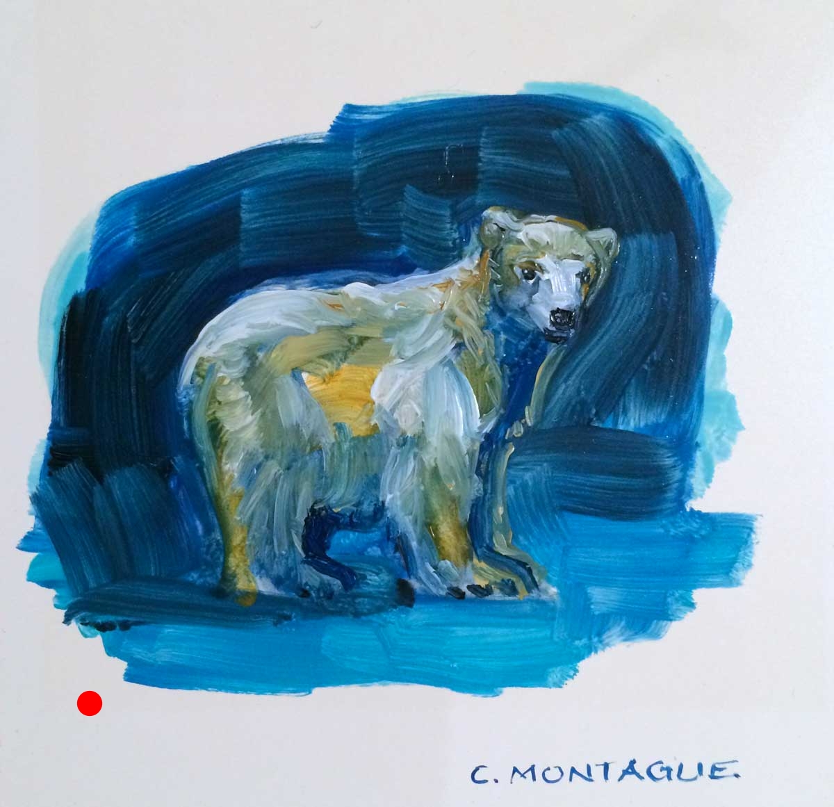 Sold. Polar Bear Cub Portrait Study 2