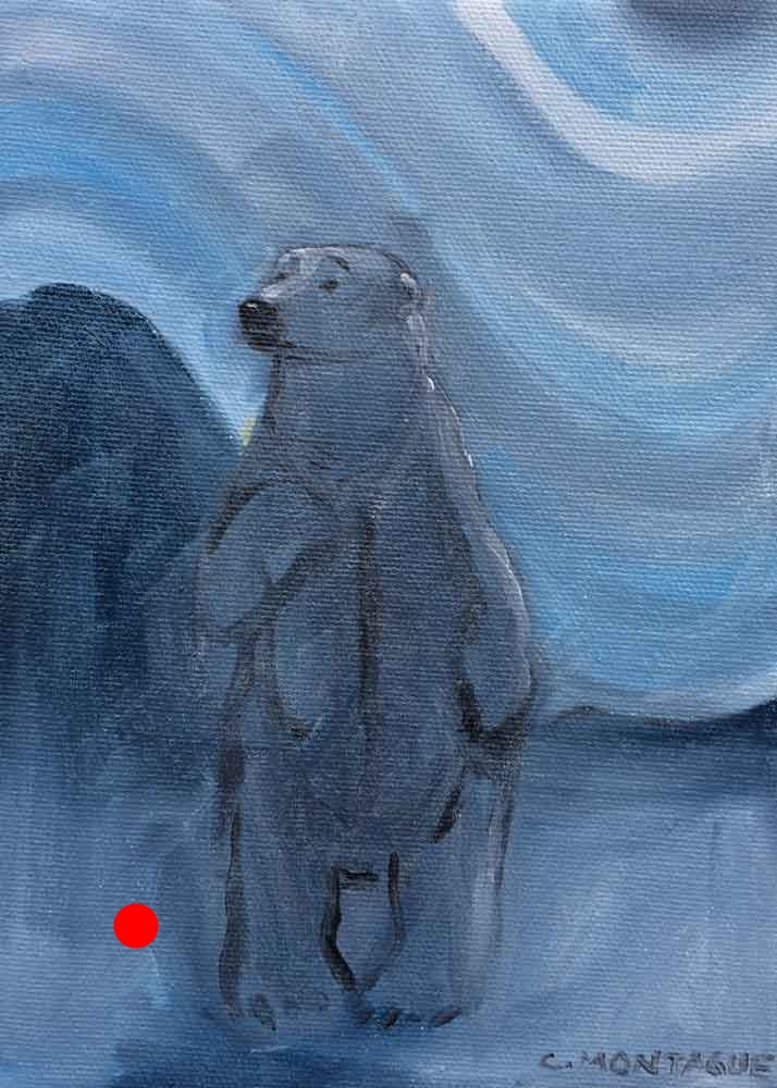 Polar Bear Painting- Who Me? Sold. 