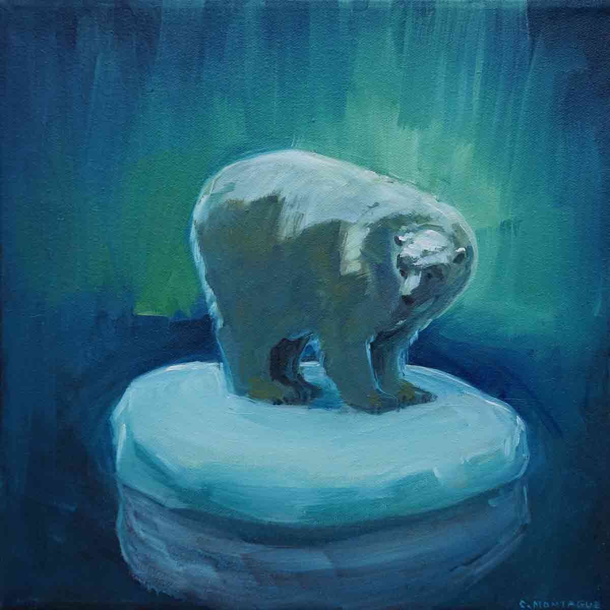 POLAR BEAR art Polar Bears. Animal Art Original painting Watercolor original polar bear painting childrens room art 