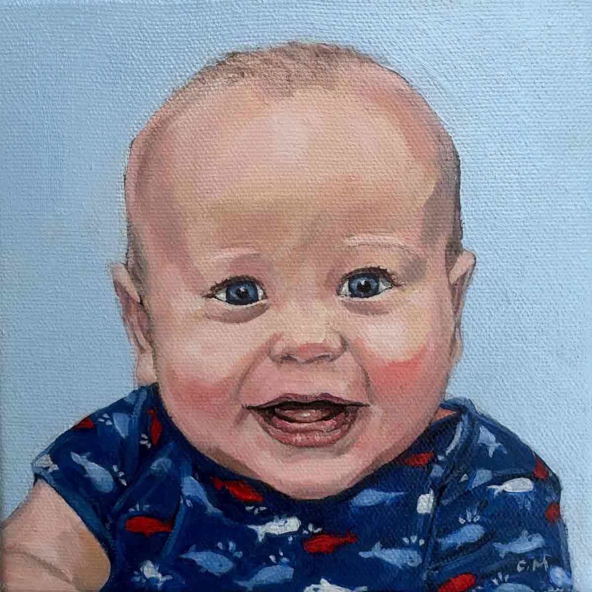 SOLD. Portrait of a Baby Boy