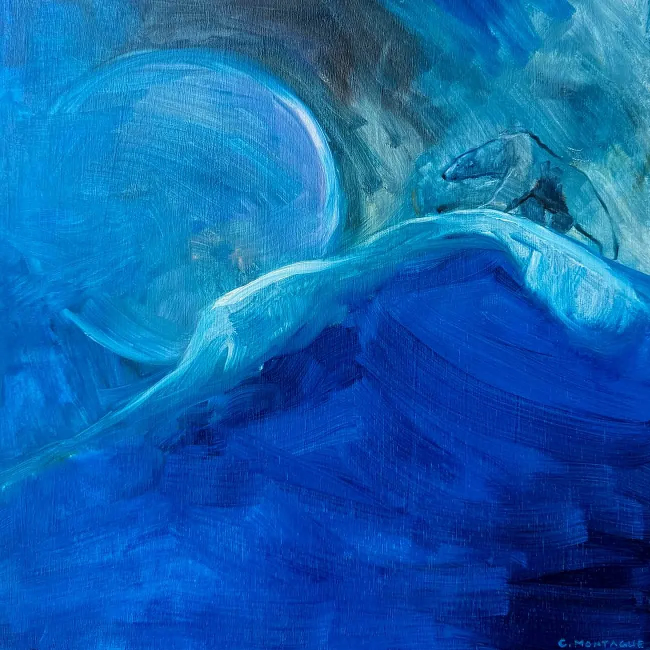 Frozen Dreams - polar bear painting
