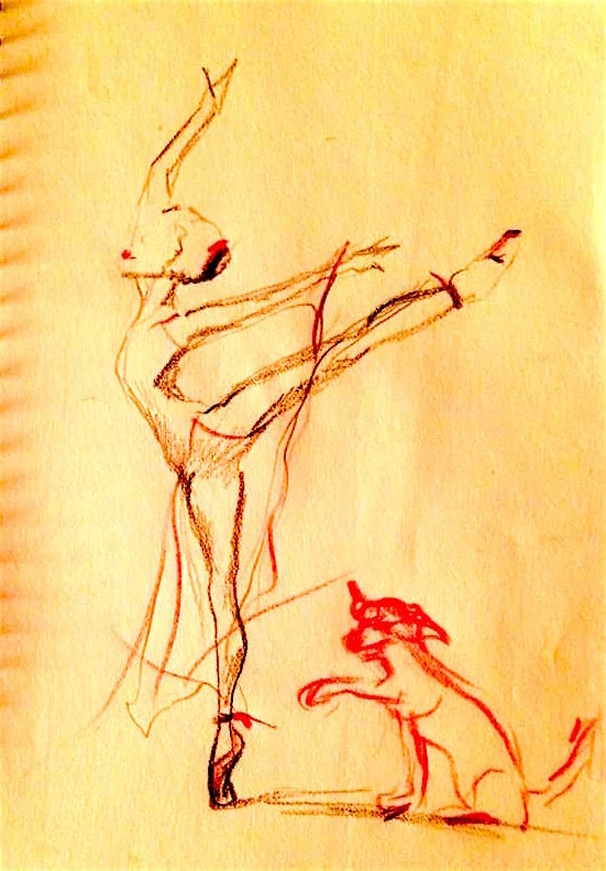 dancer and dog sketch.JPG