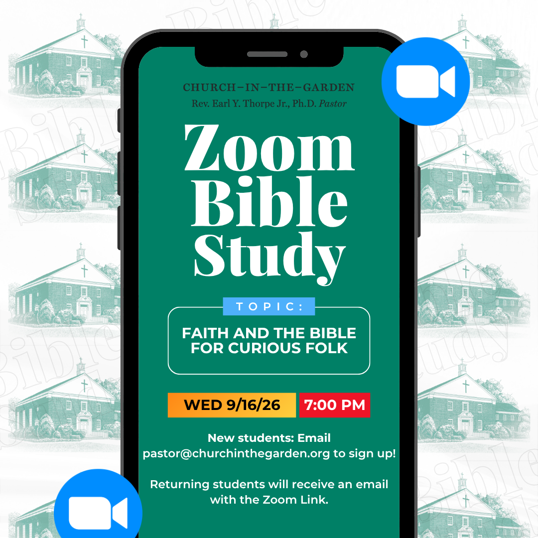 CITG Zoom Bible Study Returns - Sept. 16!
