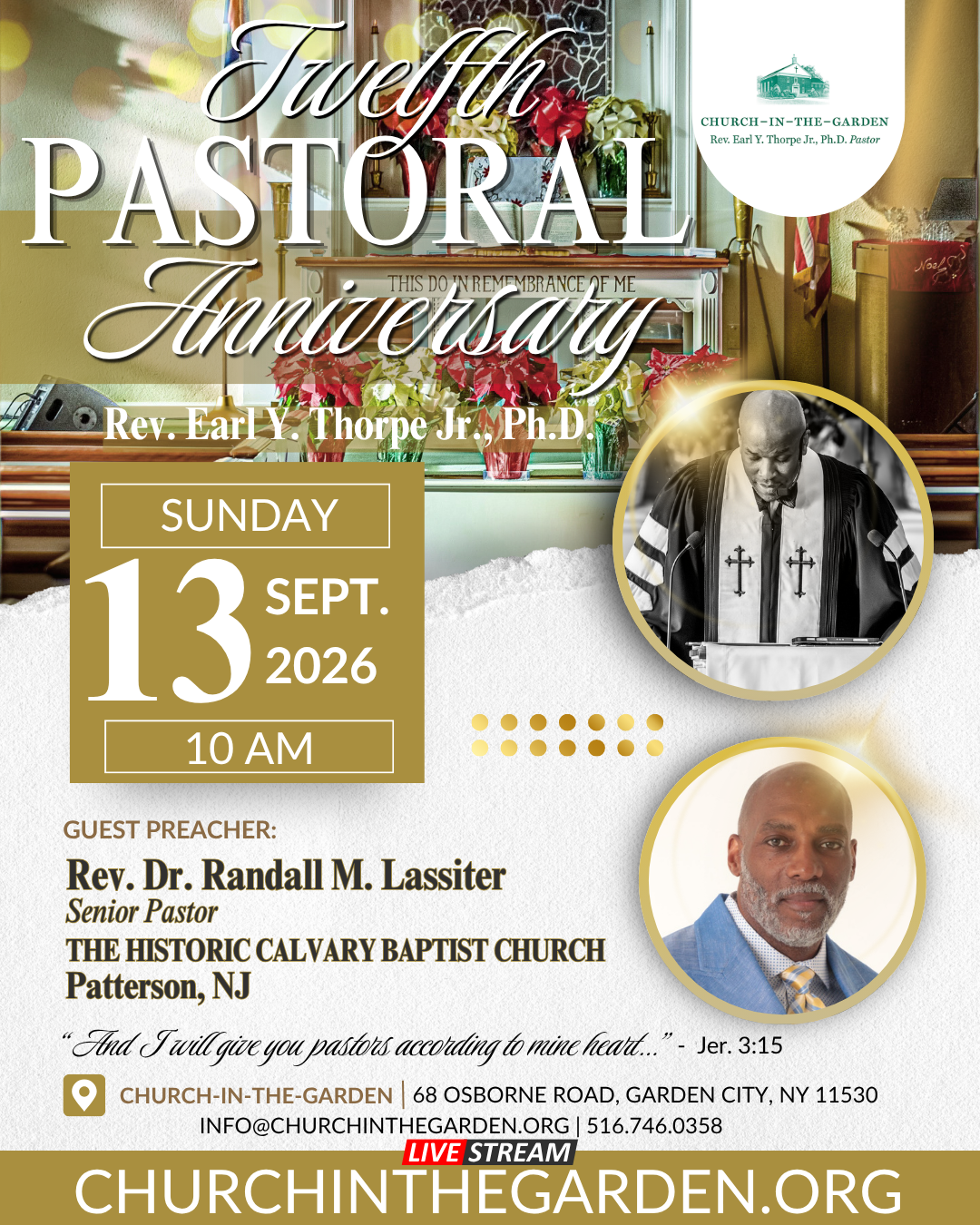 12th Pastoral Anniversary Worship Service