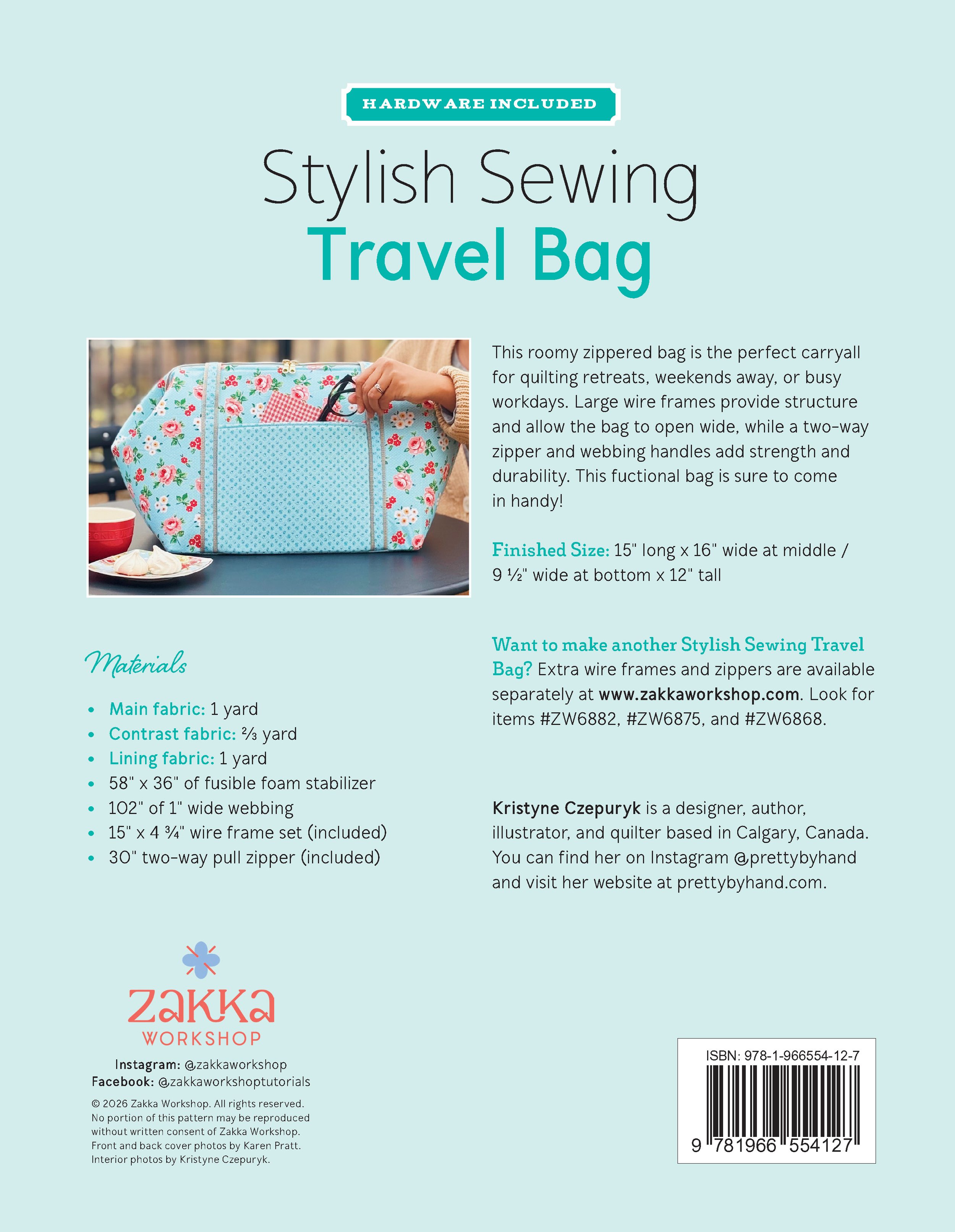 ZW4127 Stylish Sewing Travel Bag Back Cover.jpg