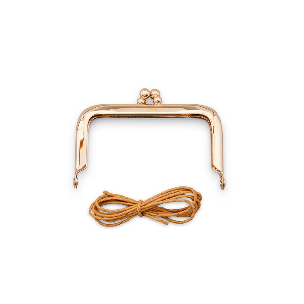 #ZW6288 | Rose Gold Classic Coin Purse Clasp | 1 ¾ x 3 ⅛ — Zakka Workshop