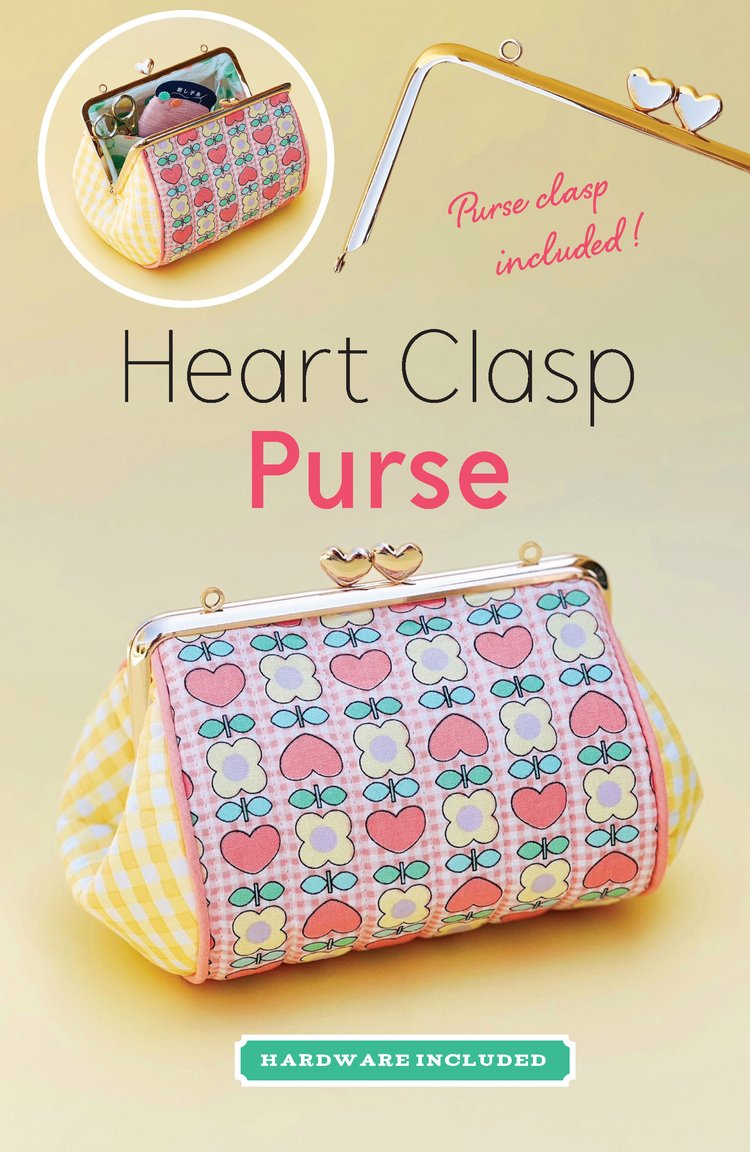 #ZW2859 | Heart Clasp Purse Rose Gold — Zakka Workshop Retail