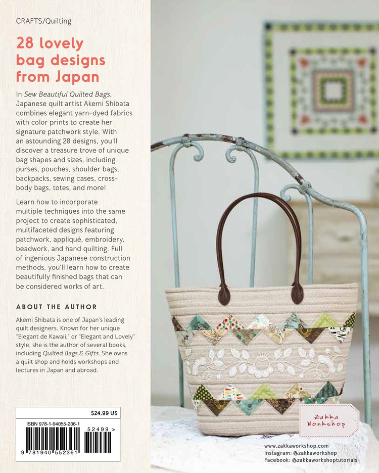 Sew Beautiful Quilted Bags — Zakka Workshop Retail