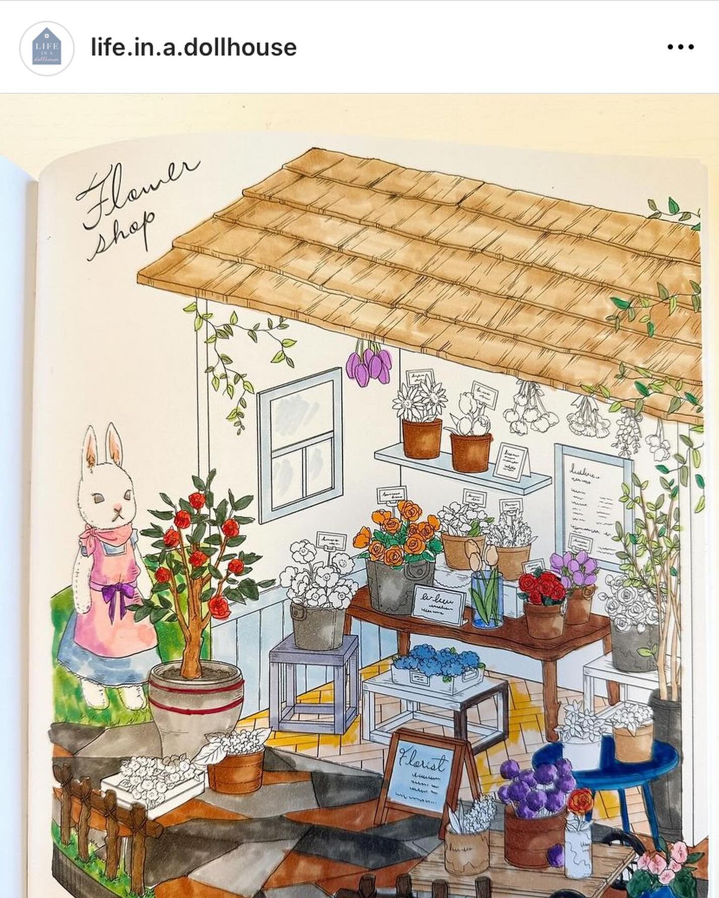 Head over to @life.in.a.dollhouse to see her beautiful work and enter for a chance to win a copy of our #antiquedollhousecoloringbook 🥰🥰🥰
.
.
#zakkaworkshop #coloringbook #adultcoloringbook #grownupcoloring #coloringiveaway
