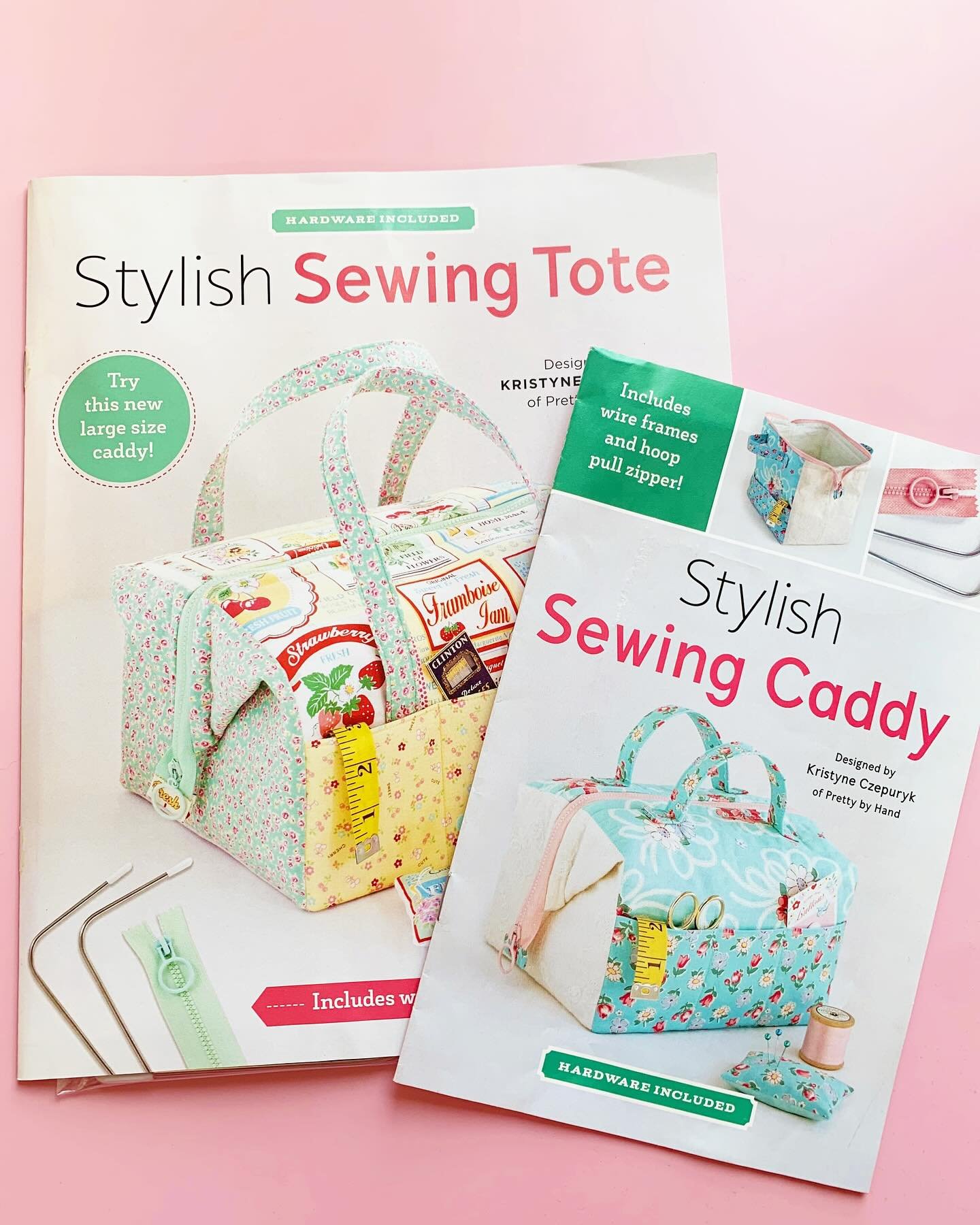 If you loved our #stylishsewingcaddy we know you&rsquo;ll love our #stylishsewingtote 
Both bags are great for sewing and knitting bags but they can also be used for travel as a cosmetic bag or to keep your books and journals in!
How do you use yours
