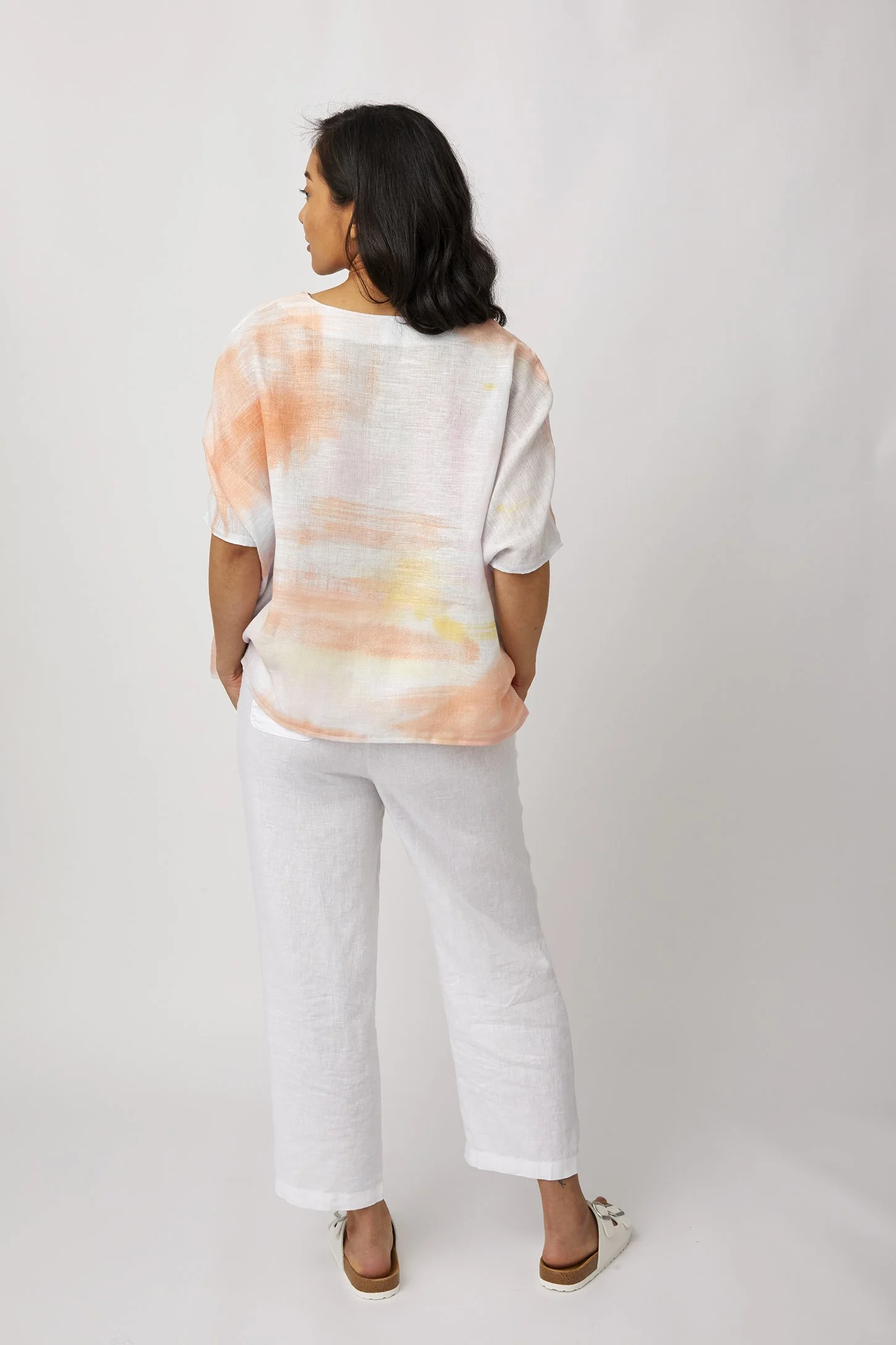 ZW4110 Nani Iro Artist Tunic Shirt without Collar Back 2.jpg