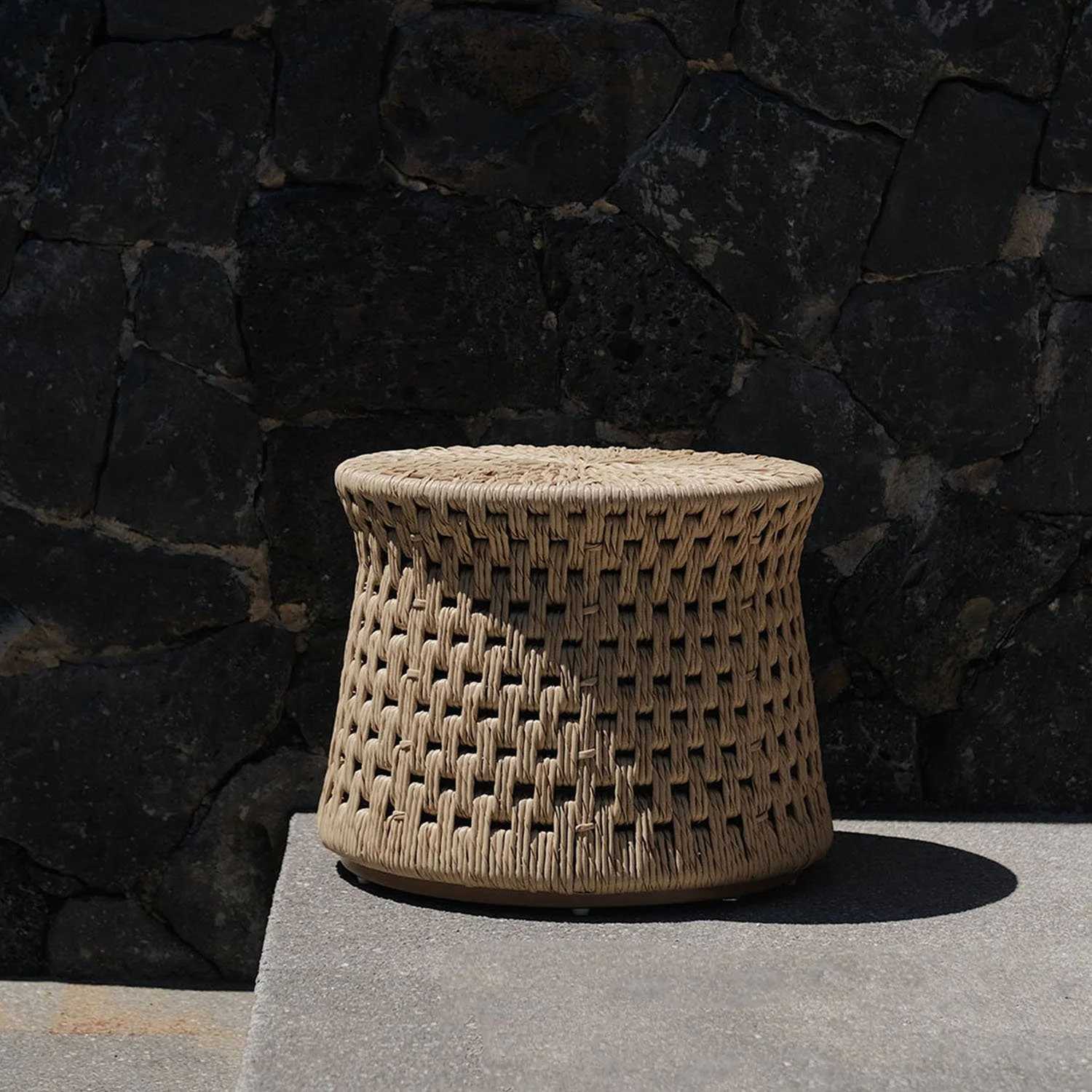 Luteca_Woven Resin Small Stool-2.jpg