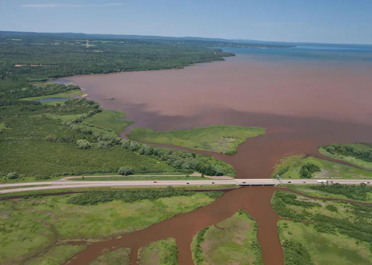 Fish Creek & Chequamegon Bay After a Heavy Rainfall